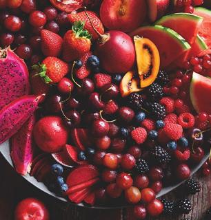 plateau de fruits rouges