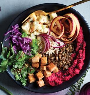 Healthy vegetable bowl and its variations